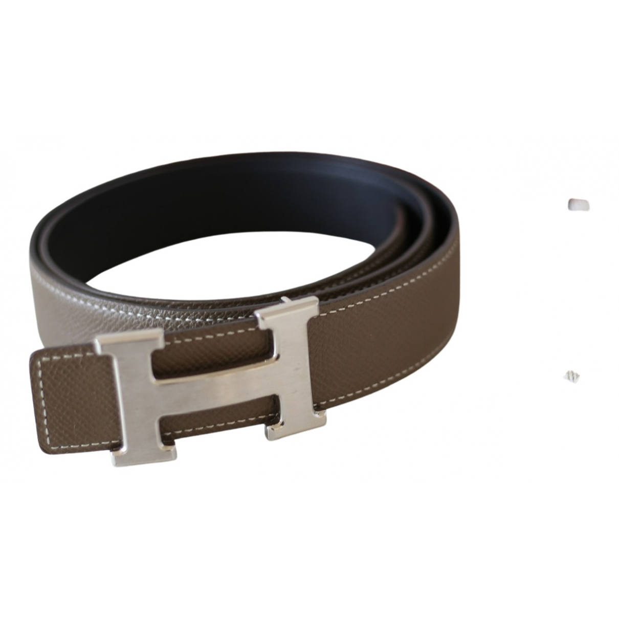 H leather belt Hermès Brown size 95 cm 